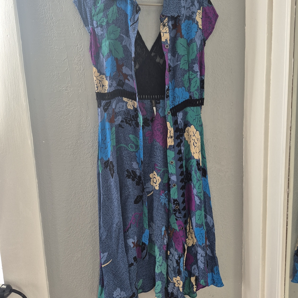 Tracy Reese Multicolor Floral Button-Up Blouse